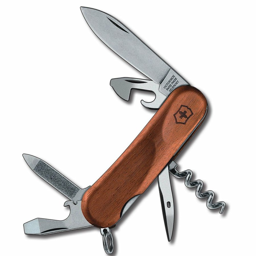 Swiss Army Knives By Victorinox At Swiss Knife Shop * | Attractive Victorinox Evolution Wood 10 Swiss Army Knife