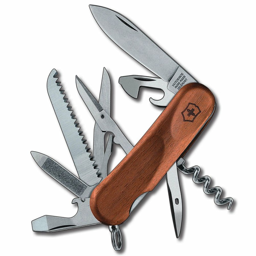 Swiss Army Knives By Victorinox At Swiss Knife Shop * | Best Quality Victorinox Evolution Wood 17 Swiss Army Knife