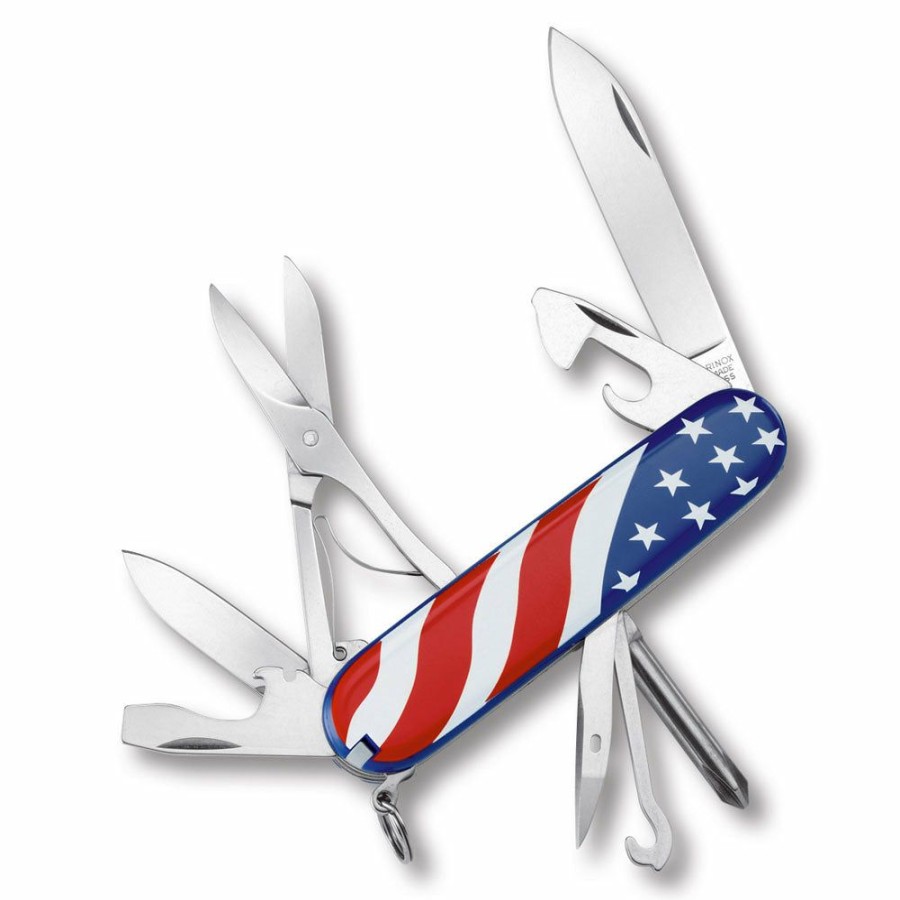 Swiss Army Knives By Victorinox At Swiss Knife Shop * | Clearance Sale Victorinox Us Flag Super Tinker Swiss Army Knife