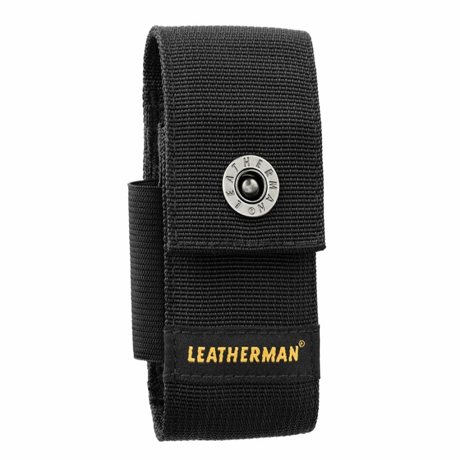 Knife * | Fashion Leatherman Large 4-Pocket Nylon Belt Sheath With Snap Closure