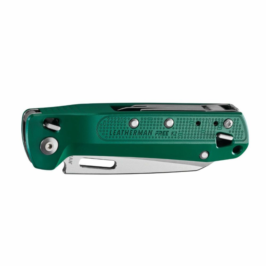 Knife * | Gift Selection Leatherman Free K2 Multipurpose Knife, Evergreen