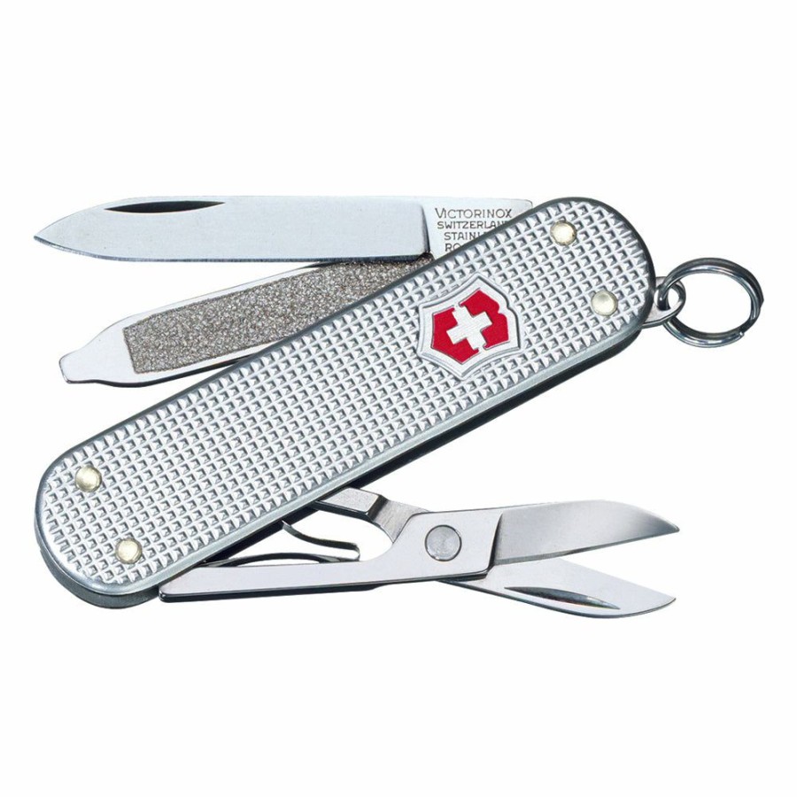 Swiss Army Knives By Victorinox At Swiss Knife Shop * | Exquisite Gifts Victorinox Classic Sd Alox Silver Swiss Army Knife