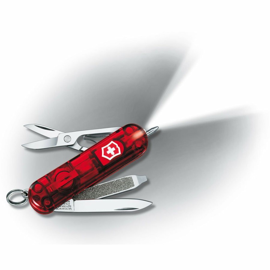 Swiss Army Knives By Victorinox At Swiss Knife Shop * | Fire Sale Victorinox Signature Lite Swiss Army Knife With Led Mini Light