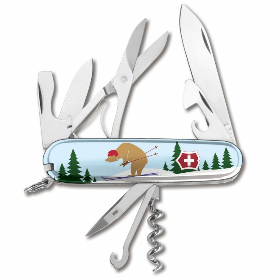 Swiss Army Knives By Victorinox At Swiss Knife Shop * | Attractive Victorinox Black Diamond Skiing Bear Climber Exclusive Swiss Army Knife