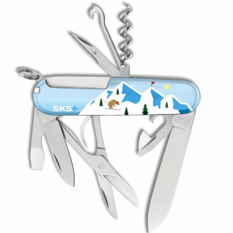 Swiss Army Knives By Victorinox At Swiss Knife Shop * | Attractive Victorinox Black Diamond Skiing Bear Climber Exclusive Swiss Army Knife