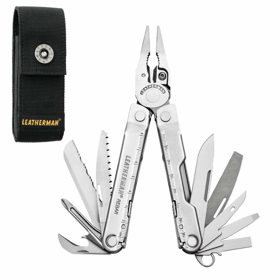 Knife * | Discount Sale Leatherman Rebar Multi-Tool With Standard Nylon Sheath