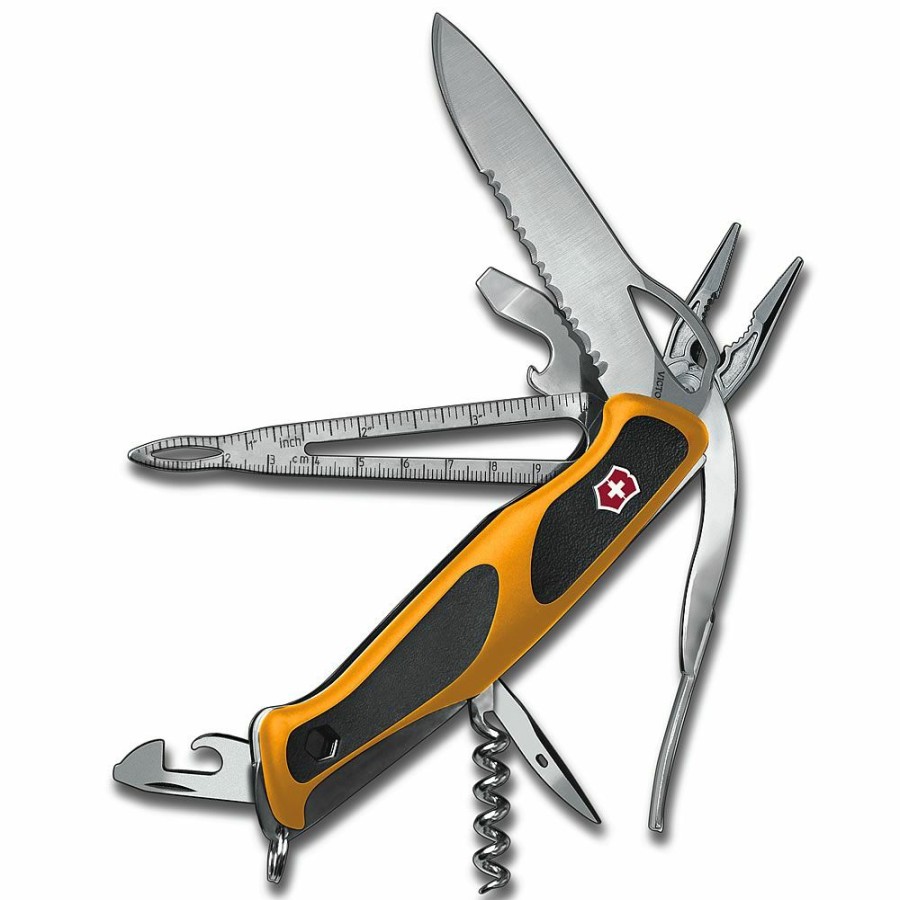 Swiss Army Knives By Victorinox At Swiss Knife Shop * | New Victorinox Ranger Grip Boatsman Lockblade Swiss Army Knife