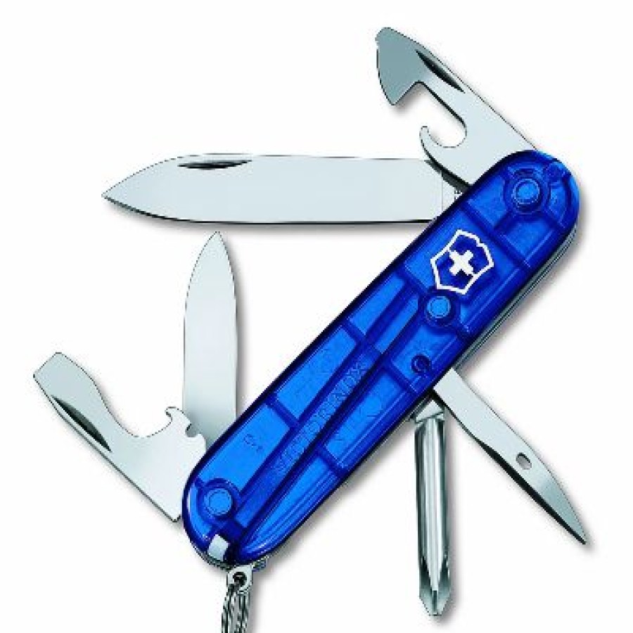 Swiss Army Knives By Victorinox At Swiss Knife Shop * | Clearance Sale Tinker Swiss Army Knife Translucent Sapphire