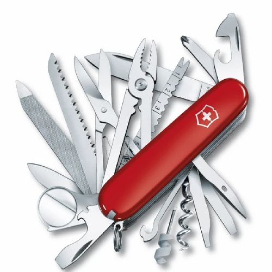 Swiss Army Knives By Victorinox At Swiss Knife Shop * | Excellent Quality Swisschamp Swiss Army Knife By Victorinox Red