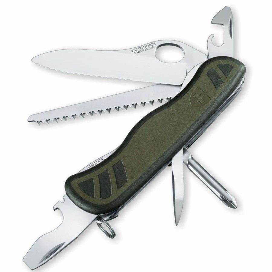 Swiss Army Knives By Victorinox At Swiss Knife Shop * | Clearance Sale Victorinox Soldier'S Standard Issue 08 Swiss Army Knife