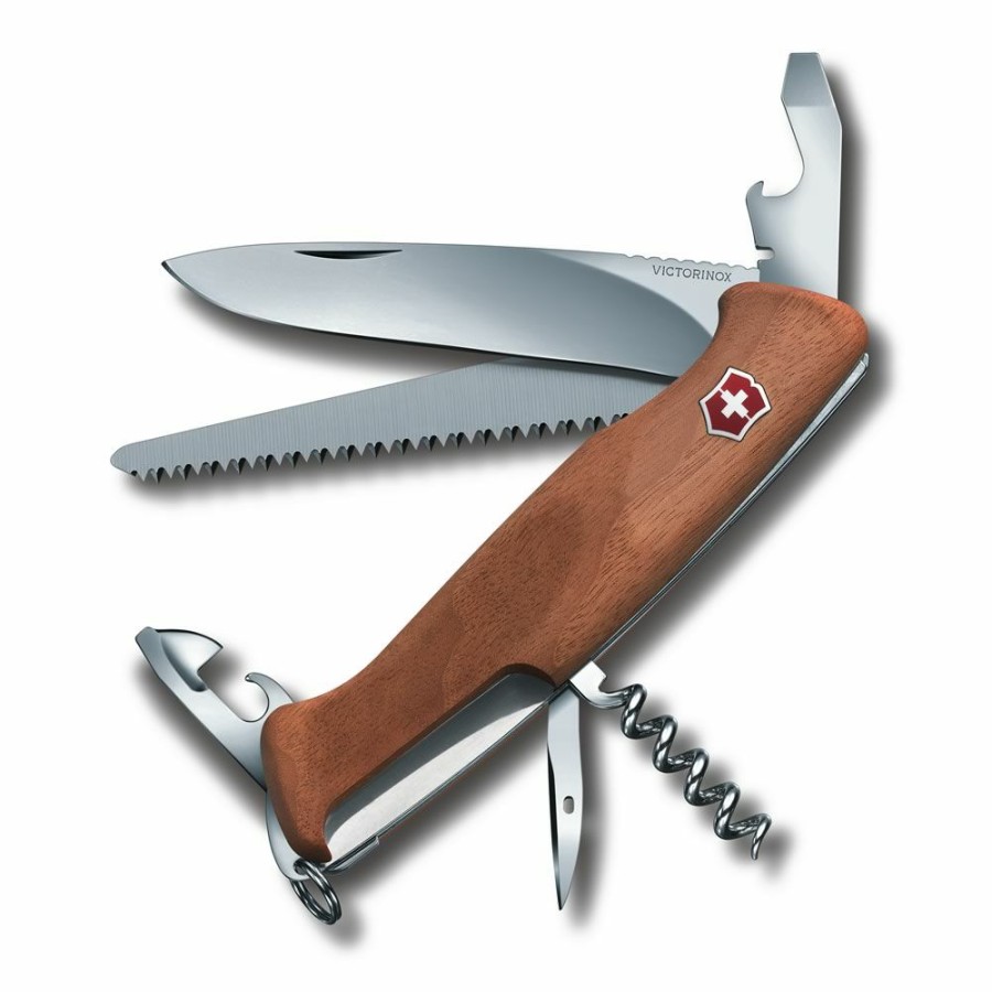 Swiss Army Knives By Victorinox At Swiss Knife Shop * | Quick Delivery Victorinox Ranger Wood 55 Lockblade Swiss Army Knife