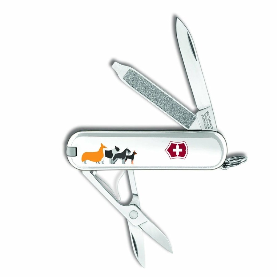 Swiss Army Knives By Victorinox At Swiss Knife Shop * | Flash Sale Victorinox Puppy Parade Classic Sd Exclusive Swiss Army Knife