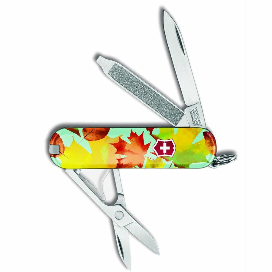 Swiss Army Knives By Victorinox At Swiss Knife Shop * | Latest Victorinox Autumn Leaves Classic Sd Exclusive Swiss Army Knife