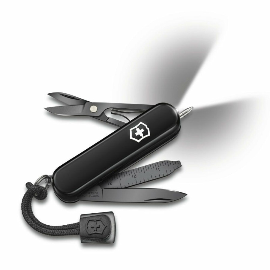 Swiss Army Knives By Victorinox At Swiss Knife Shop * | Fire Sale Victorinox Onyx Black Signature Lite Swiss Army Knife