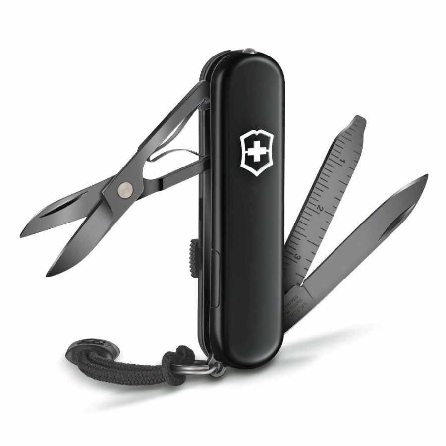 Swiss Army Knives By Victorinox At Swiss Knife Shop * | Fire Sale Victorinox Onyx Black Signature Lite Swiss Army Knife