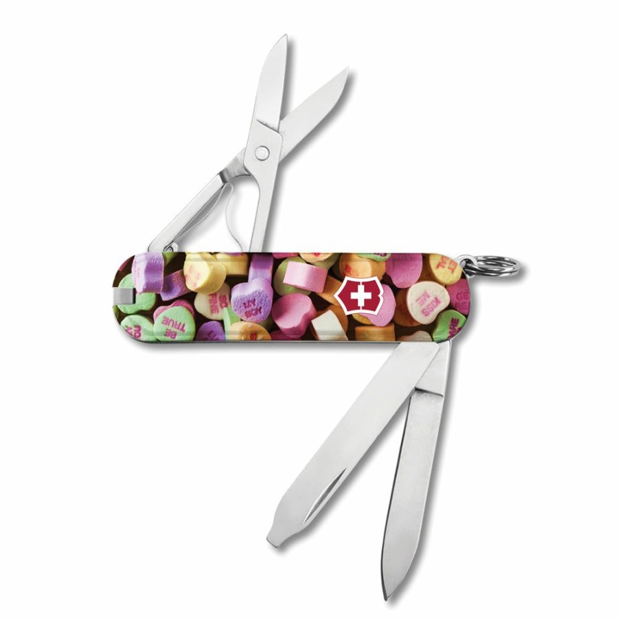 Swiss Army Knives By Victorinox At Swiss Knife Shop * | Quick Delivery Victorinox Conversation Hearts Classic Sd Exclusive Swiss Army Knife