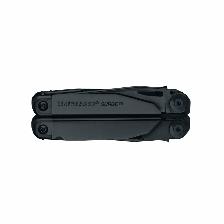 Knife * | Attractive Leatherman Surge Black Oxide With Black Molle Sheath