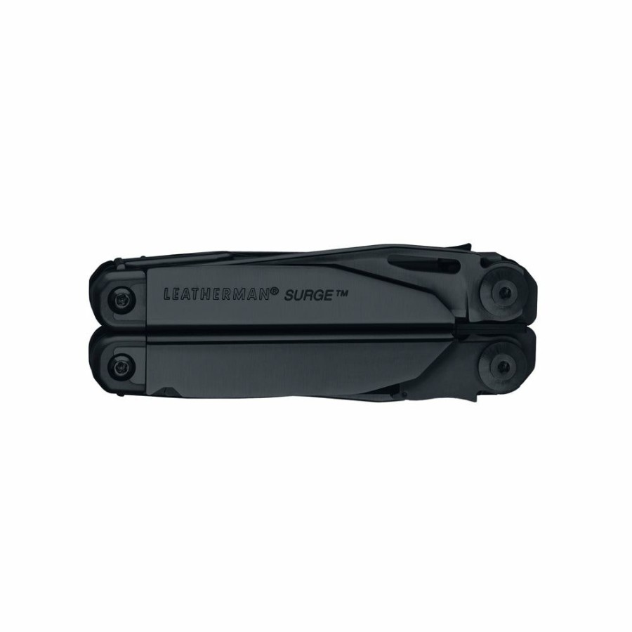 Knife * | Exquisite Gifts Leatherman Surge Black Multi-Tool With 4-Pocket Nylon Sheath