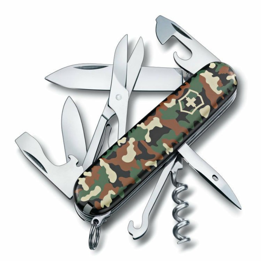 Swiss Army Knives By Victorinox At Swiss Knife Shop * | Hot Selling Victorinox Climber Camouflage Swiss Army Knife