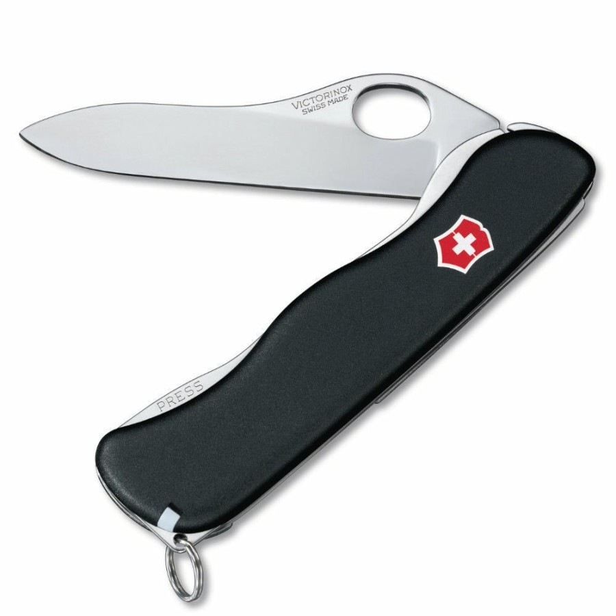 Swiss Army Knives By Victorinox At Swiss Knife Shop * | Clearance Sale Victorinox Swiss Army One-Hand Sentinel Non-Serrated Lockblade Swiss Army Knife With Clip