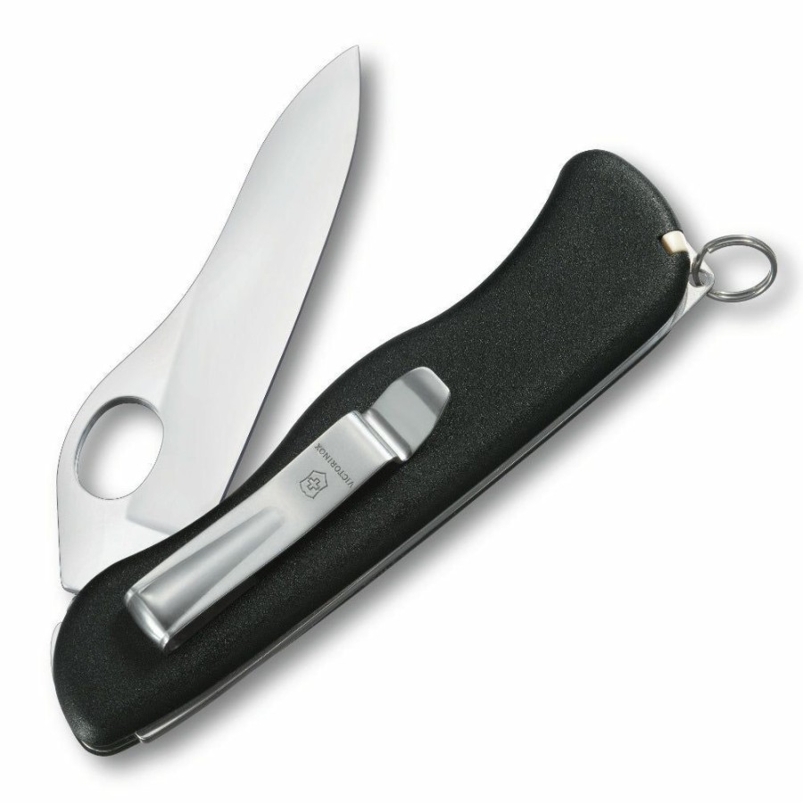 Swiss Army Knives By Victorinox At Swiss Knife Shop * | Clearance Sale Victorinox Swiss Army One-Hand Sentinel Non-Serrated Lockblade Swiss Army Knife With Clip