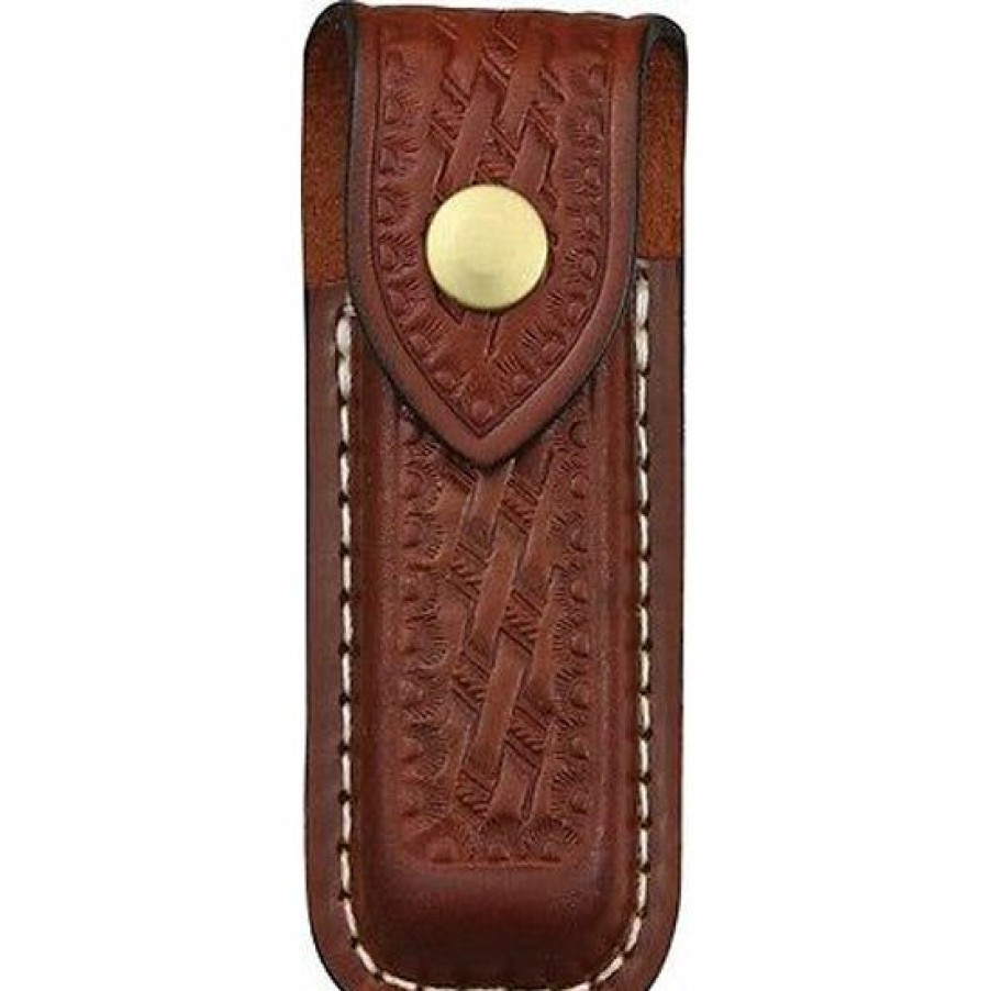 Swiss Army Knives By Victorinox At Swiss Knife Shop * | Exquisite Gifts Victorinox Zermatt Medium Brown Leather Pouch For Swiss Army Knives