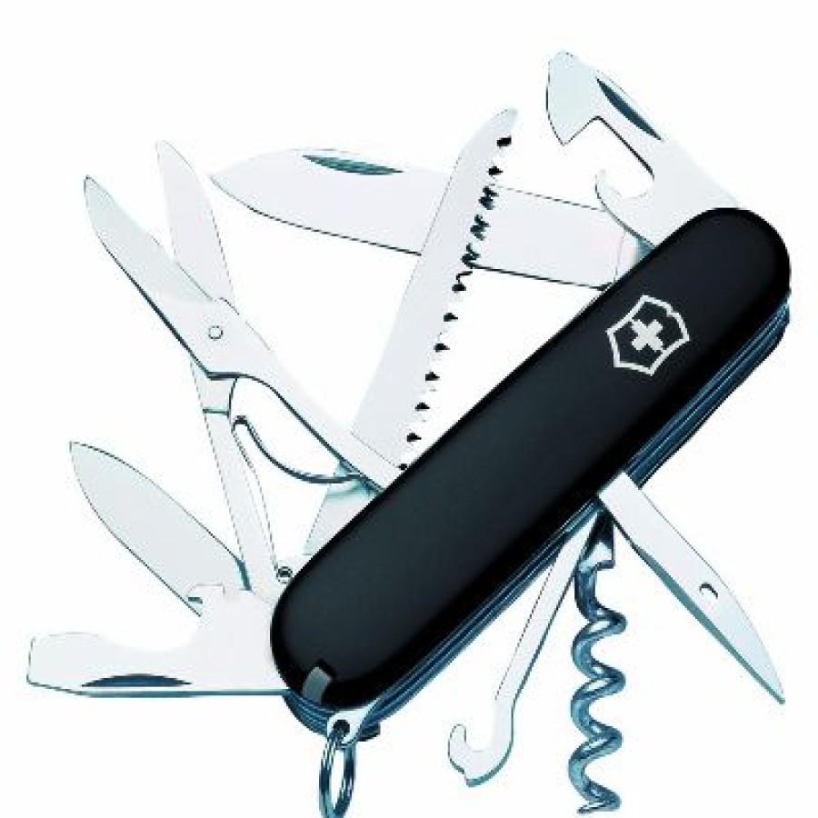 Swiss Army Knives By Victorinox At Swiss Knife Shop * | Fashion Huntsman Swiss Army Knife Black