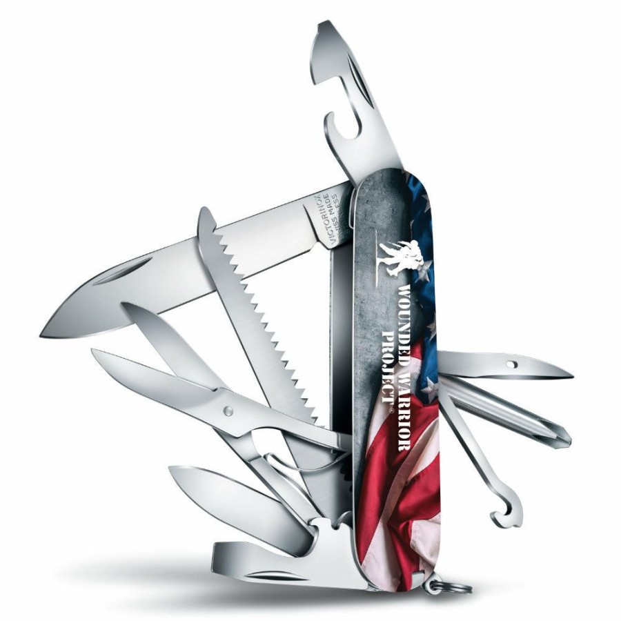 Swiss Army Knives By Victorinox At Swiss Knife Shop * | Cheaper Victorinox Wounded Warrior Project American Flag Fieldmaster Swiss Army Knife