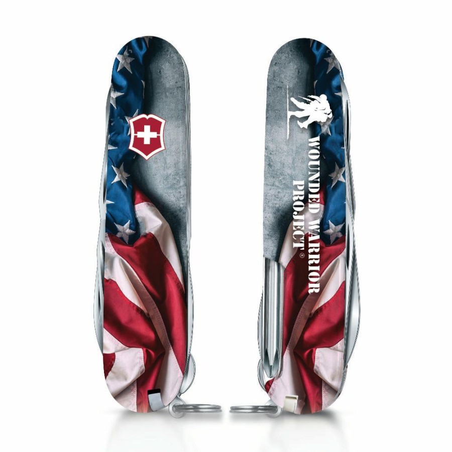 Swiss Army Knives By Victorinox At Swiss Knife Shop * | Cheaper Victorinox Wounded Warrior Project American Flag Fieldmaster Swiss Army Knife