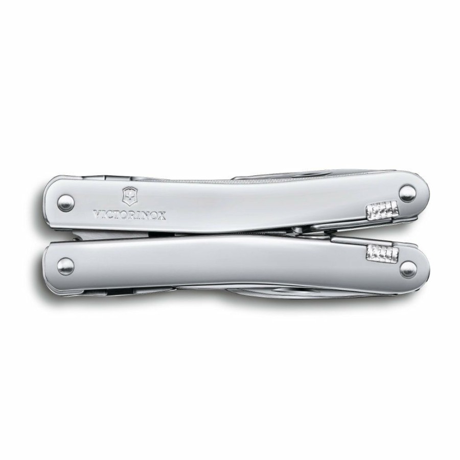 Swiss Army Knives By Victorinox At Swiss Knife Shop * | Flash Sale Victorinox Swisstool Spirit Plus Pointed Multi-Tool With Leather Box Pouch