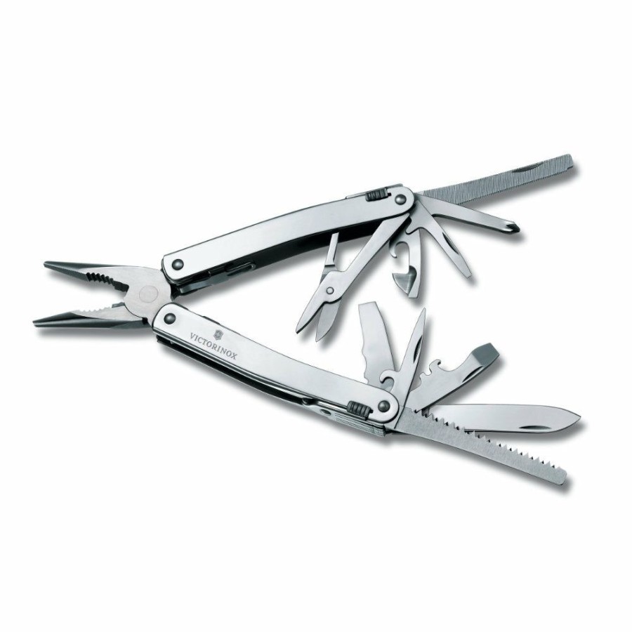 Swiss Army Knives By Victorinox At Swiss Knife Shop * | Flash Sale Victorinox Swisstool Spirit Plus Pointed Multi-Tool With Nylon Pouch